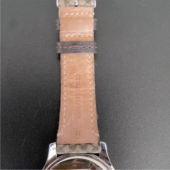 Coach Maddy Silver Women’s Watch with Tan and Brown Strap - Picture 4 of 6
